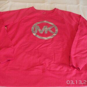 Women's MICHAEL KORS Pink Sweatshirt Size Small Like NEW